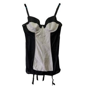 Victoria's Secret VTG Sexy Little Things Cottagecore Black Bustier  Corset L
